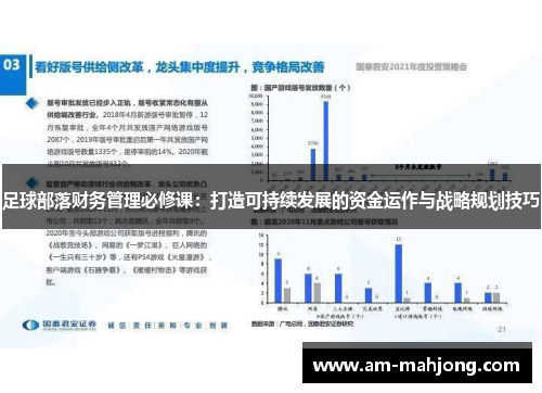 足球部落财务管理必修课:打造可持续发展的资金运作与战略规划技巧 足球部落财务管理必修课:打造可持续发展的资金运作与战略规划技巧